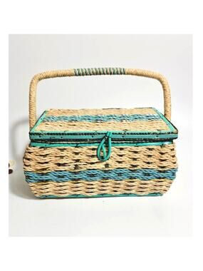 Unique 1960s Dritz Sewing Box with Many Vintage Sewing Items
